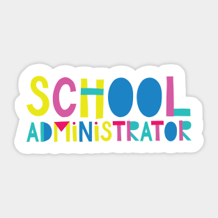 School Administrator Gift Idea Cute Back to School Sticker